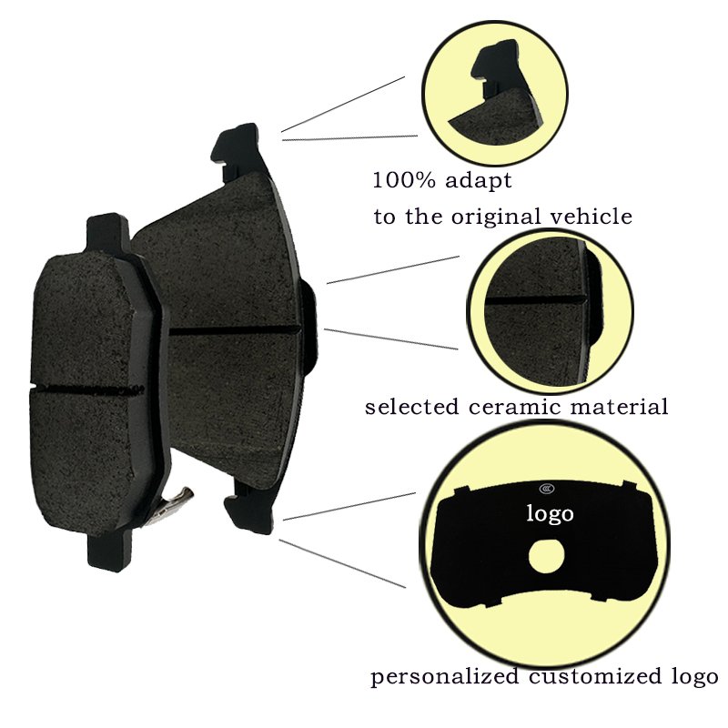 Manufacturer Supply Retail Wholesale ODM&OEM Customization Noise Free Durable Ceramic Brake Pads D1055 Rear Auto Disc Brake Pads