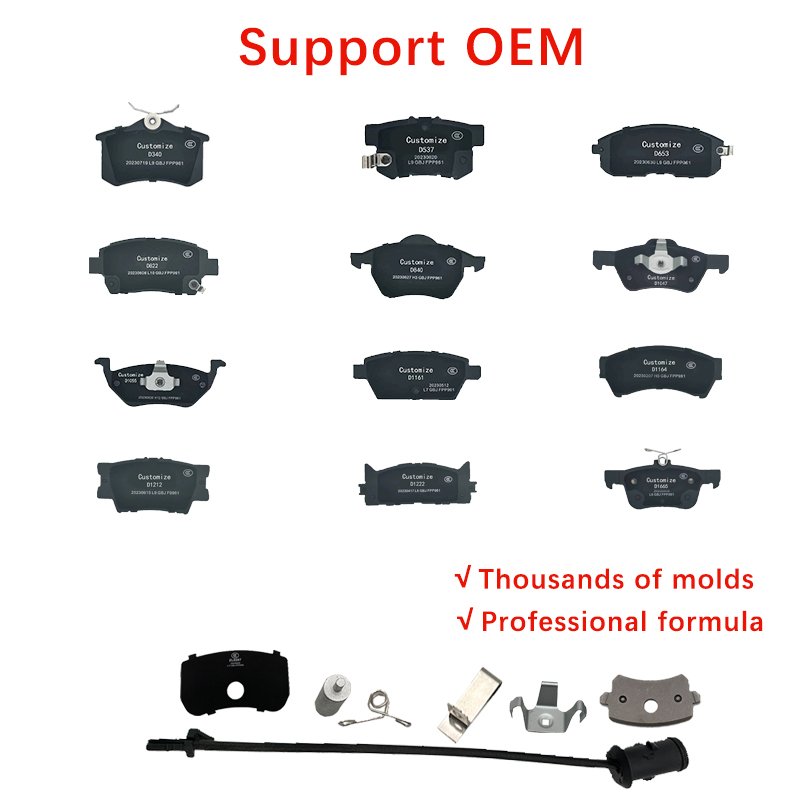 Manufacturer Supply Retail Wholesale ODM&OEM Customization Noise Free Durable Ceramic Brake Pads D1055 Rear Auto Disc Brake Pads
