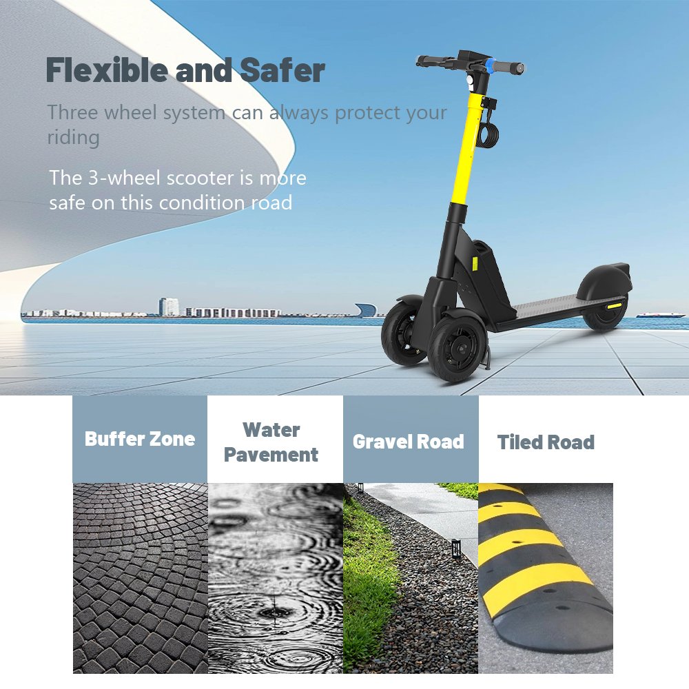 Unique Design High Speed YIMI S600-3 Public Share Electric Scooter with Screen Display Iot System Manage Easy for Rent