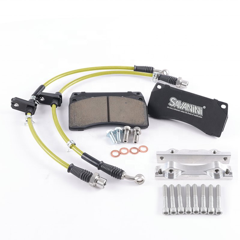 SAVANINI Brand Aluminum Anodizing 4 Piston Caliper Big Brake Kit for Audi A6(C5) 4pot Front Wheel