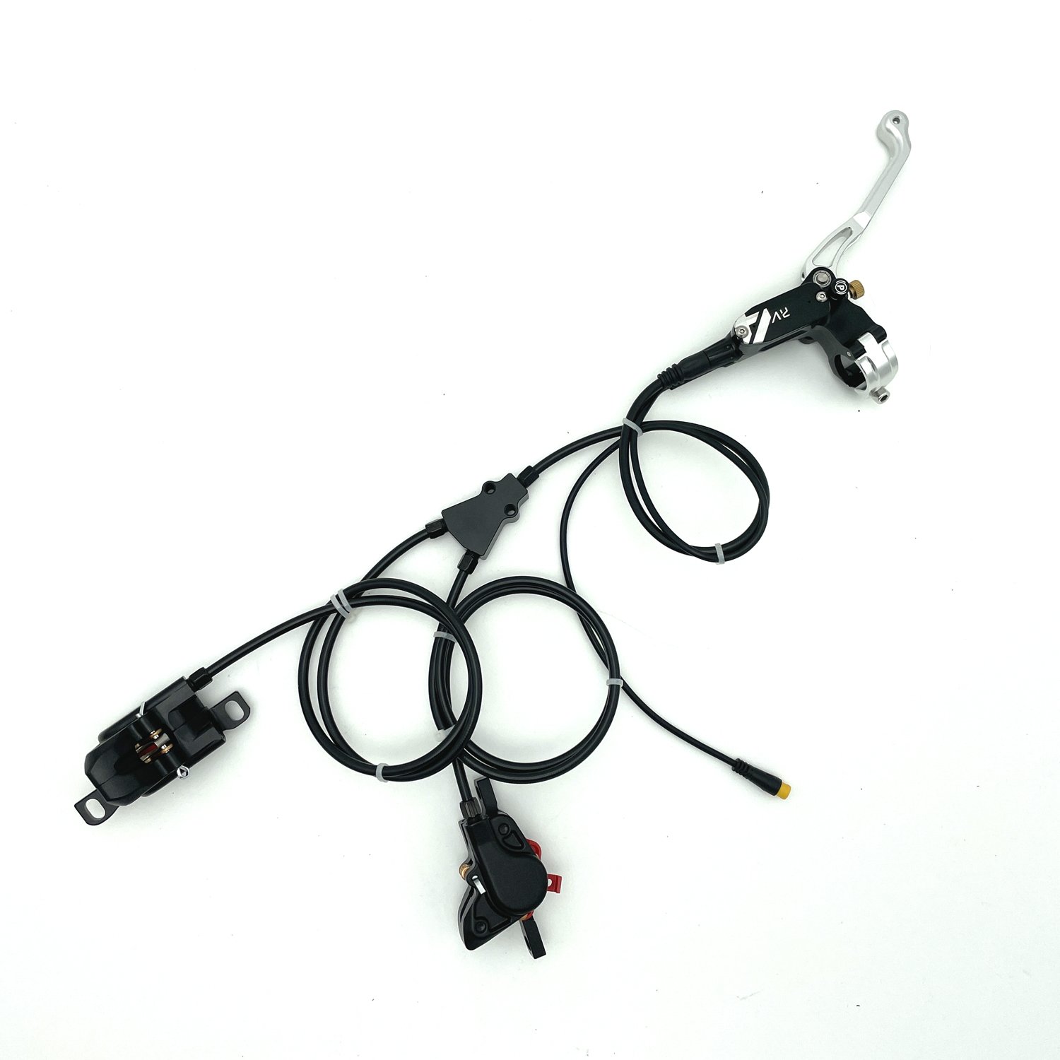 Tek Style Latest Dual Calipers Electric Bike Hydraulic Disc Brake Kits with Front Dual Brake Calipers and Parking Button