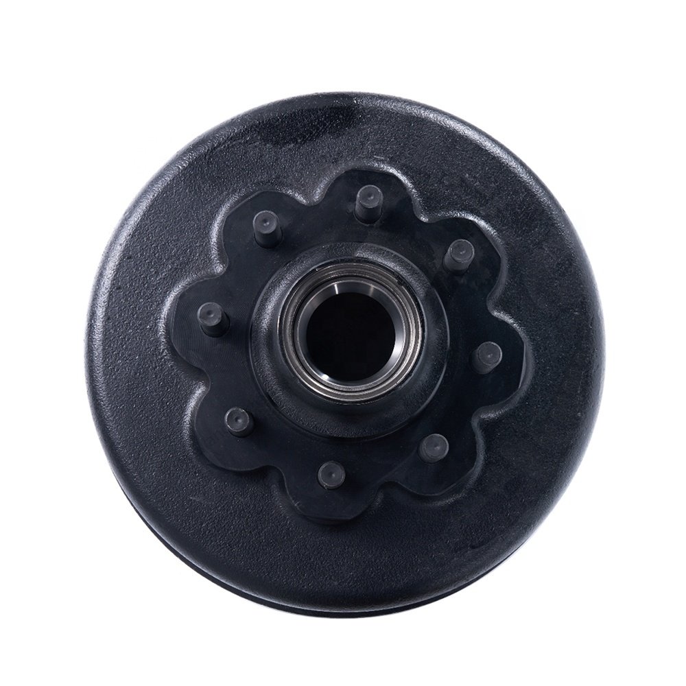 High Quality Trailer Spare Parts 8 Holes 12.25 Inch Trailer Brake Drum for 8000lb Axle