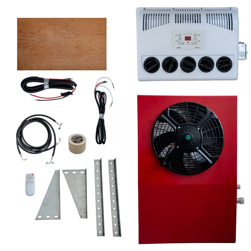 24V or 12V Split Electric Air Conditioner for Truck Parking Cooler With Scroll Compressor