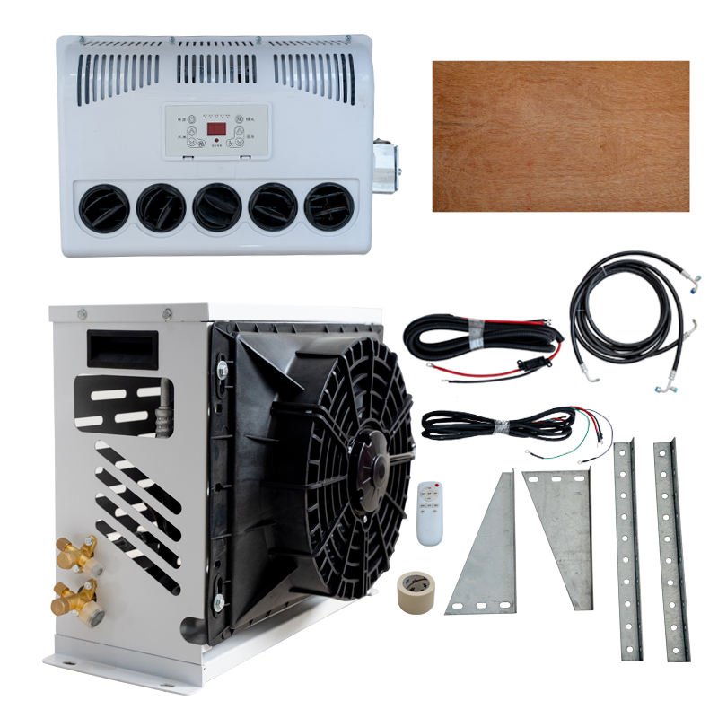 24V or 12V Split Electric Air Conditioner for Truck Parking Cooler With Scroll Compressor
