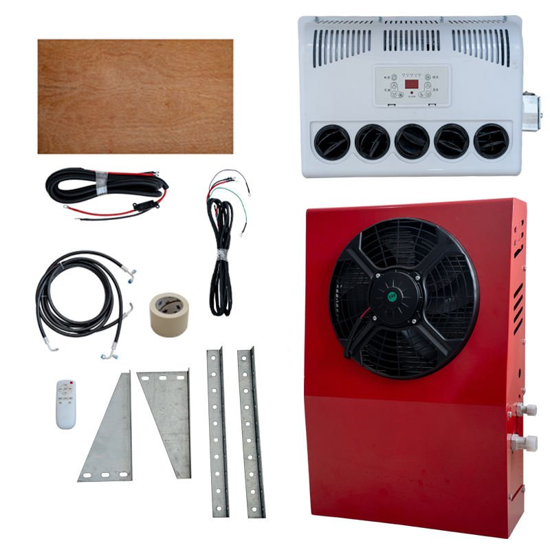 24V or 12V Split Electric Air Conditioner for Truck Parking Cooler With Scroll Compressor