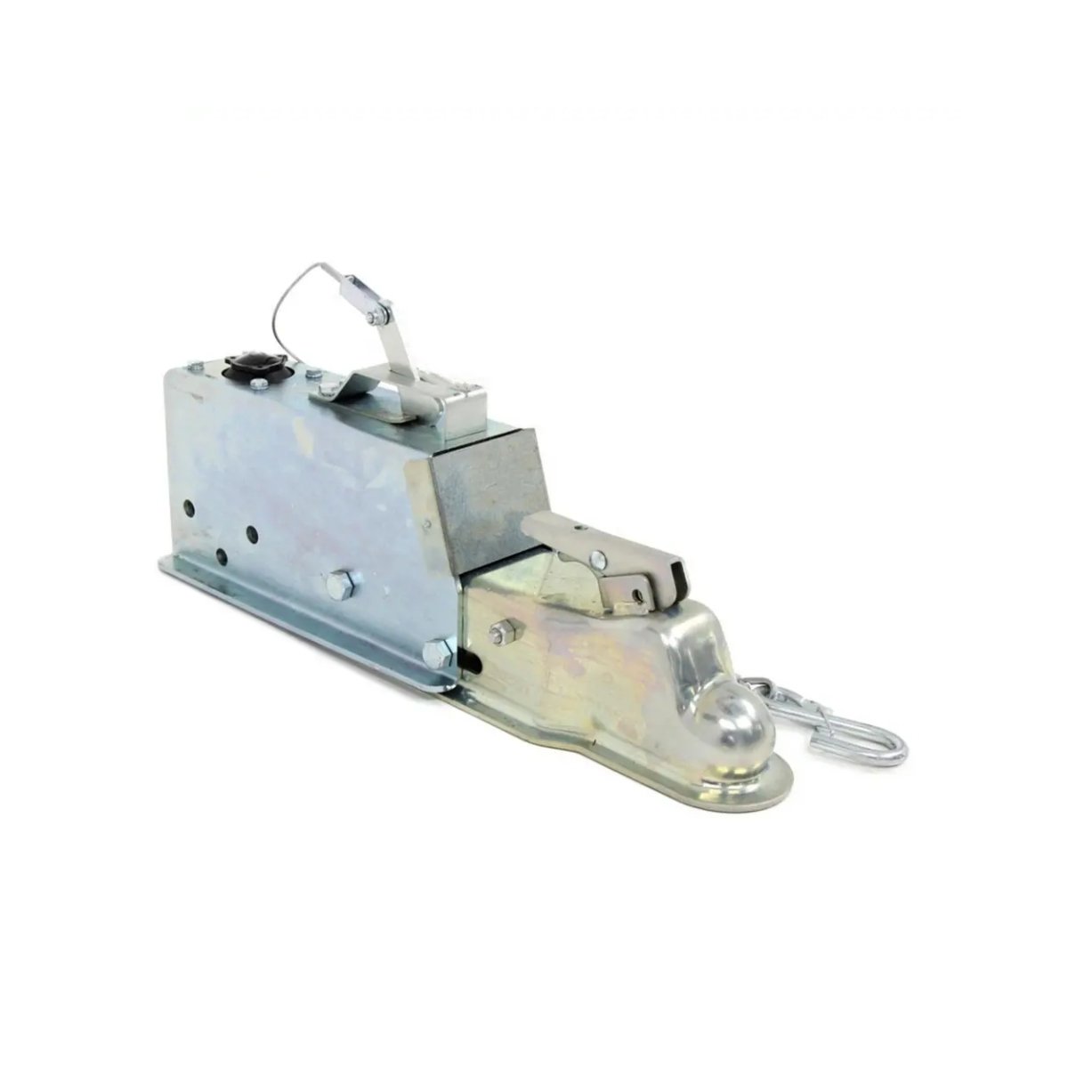 High-Strength Steel Hydraulic Brake Actuator W/ Drop - Drum - Zinc - 2" Ball -8600 Lbs Trailer Coupler