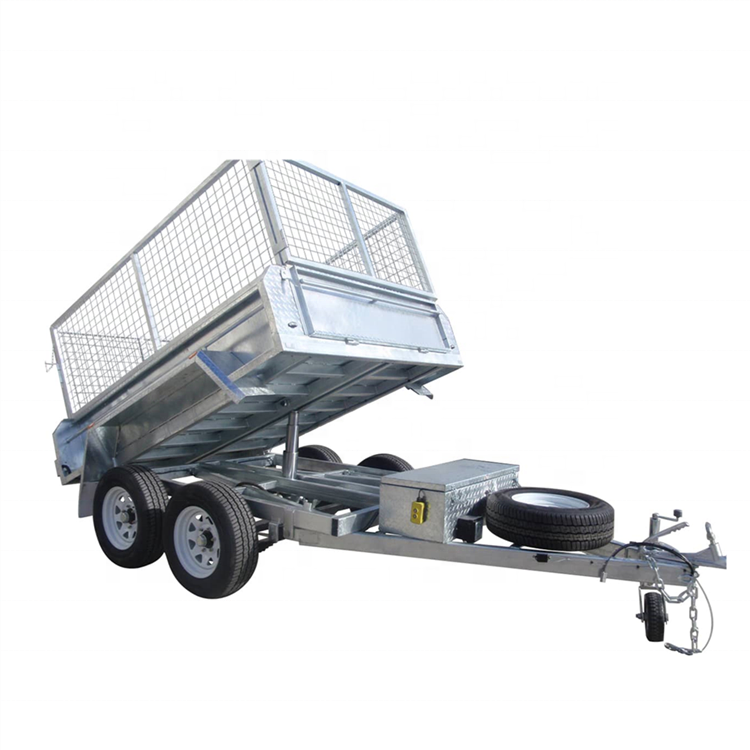 FACTORY MANUFACTURE FULLY WELDED, GALVANISED, ATM 3500KGS, 10X7 HYDRAULIC TIPPER TABLE TOP TRAILER MULTIPLE USED for FARMS