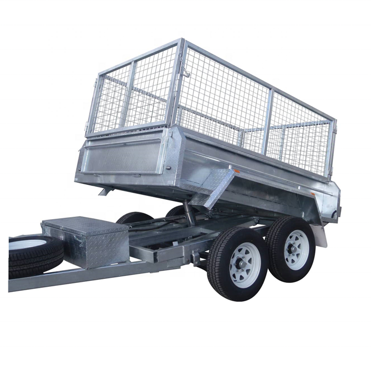 FACTORY MANUFACTURE FULLY WELDED, GALVANISED, ATM 3500KGS, 10X7 HYDRAULIC TIPPER TABLE TOP TRAILER MULTIPLE USED for FARMS