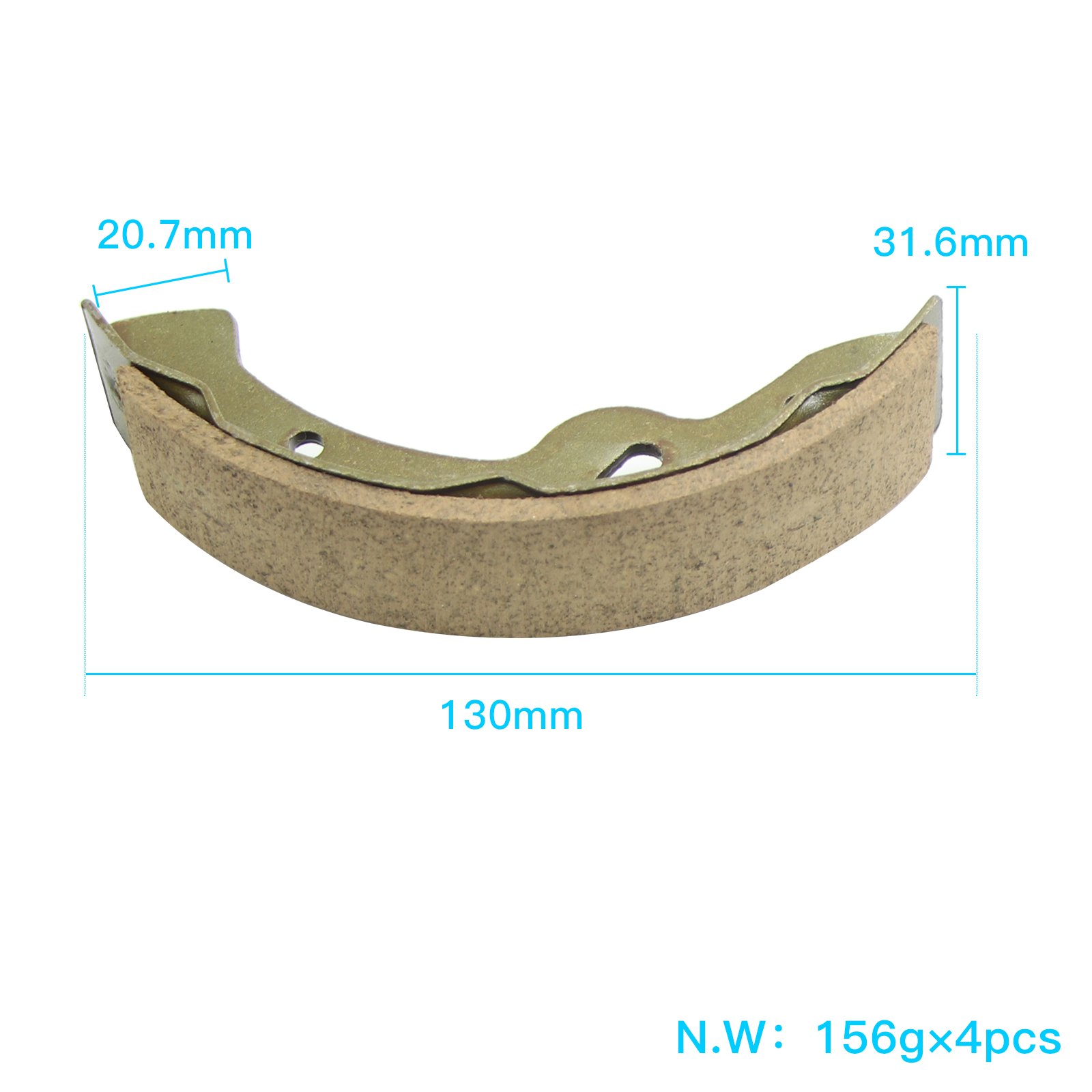 Factory Direct Sales Golf Cart Brake Shoes Ezgo Txt Brake Shoes 70794-G01