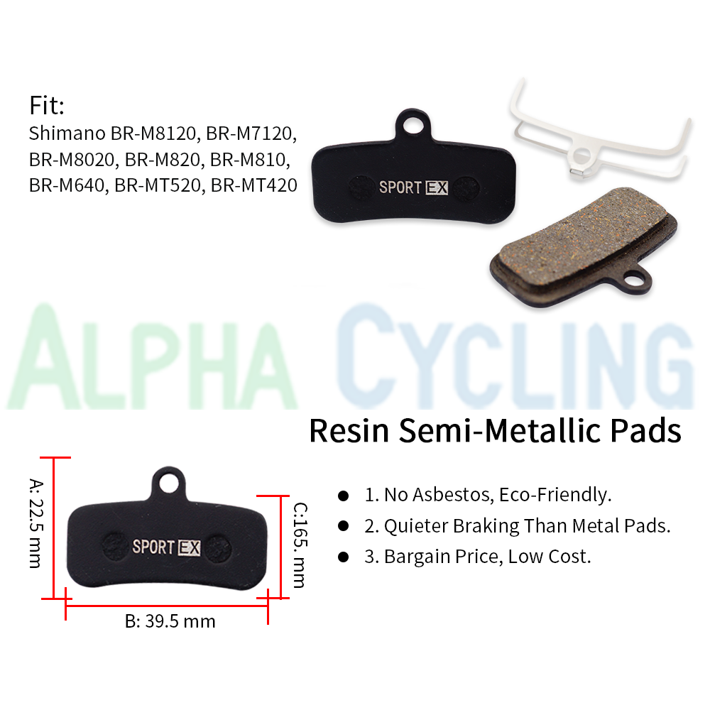 Resin Bicycle Disc Brake Pads for SHIMANO XT M9020/M8020/Zee/Saint/M640/M800/M810/M820/M520/M420 Caliper
