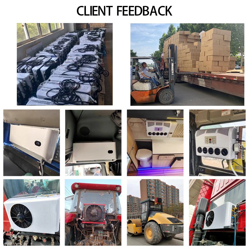 Truck Sleeper Cabin Parking Cooler Roof Top Electric Portable Cooling air Conditioner 12 Volt 24v Dc