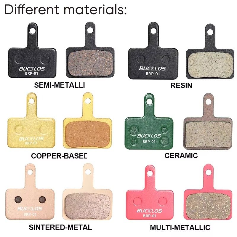 BUCKLOS Brake Pads Fit B01S B03S B05S Bicycle Hydraulic Disc Brake Pads Fit MT200 Durable Mountain Road Bike Brake Pads