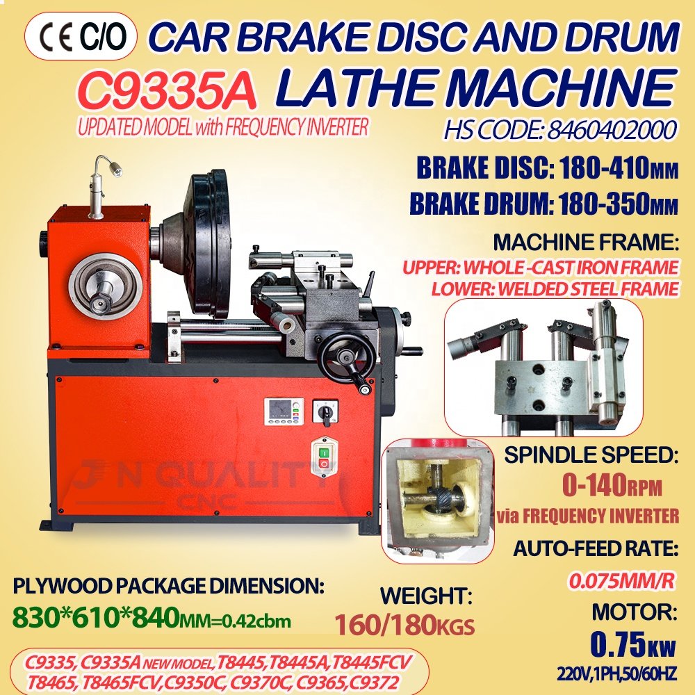 CE Certificate Manufacture Price Brake Disc and Drum Skimming Machine C9335 C9335A