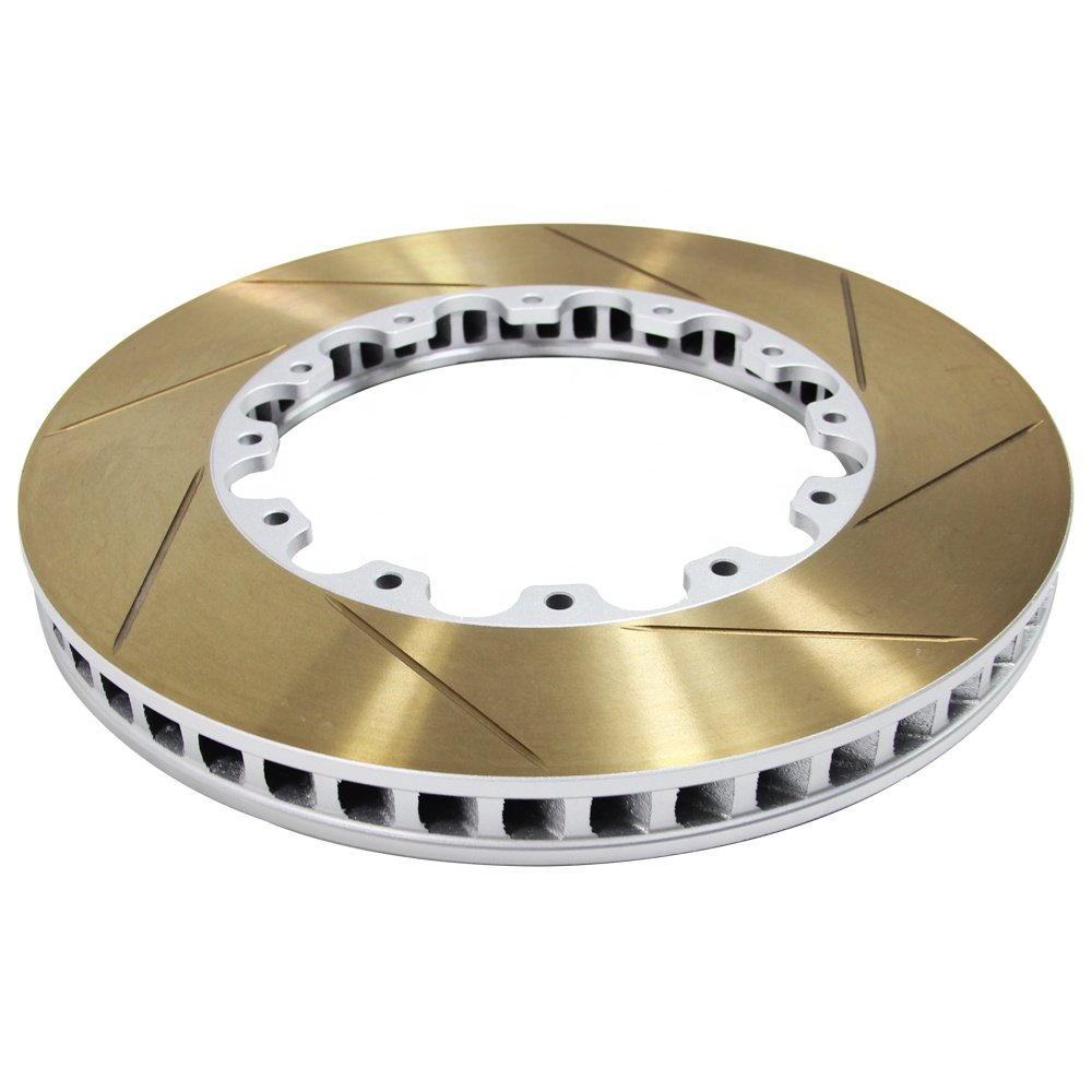 380 Front 2-Piece Brake Disc Conversion Kit [Bell/Rotor Combo] for Tesla S Plaid & LR