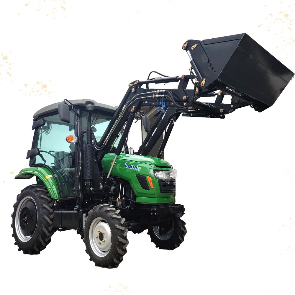 Small Farm Tractor 120HP Mini Tractor with Front End Loader and Backhoe Mower for Tractor Sale