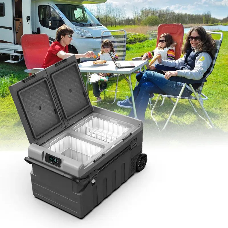 Universal Dc24v Conditioning Truck Van Roof Mounted Parking Cooler Air Conditioner And Air Heater Drawer Fridge Car Refrigerator