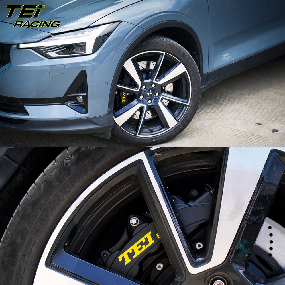 TEI Racing P60NS Front Big Brake Kit 6 Piston Caliper with 378*32mm Rotor Auto BBK Brake System for Polestar 2 20 Inch Car Rim