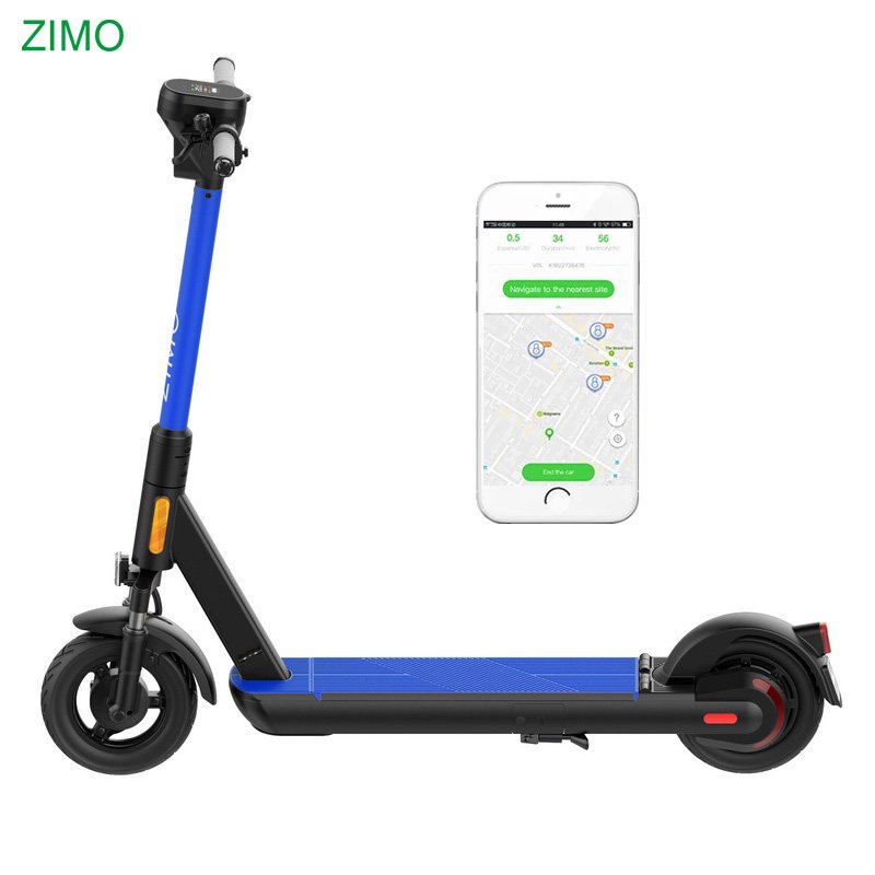 New App Function Rent Sharing Electric Scooter, Dockless Rental Removable Battery Sharing Scooter with GPS