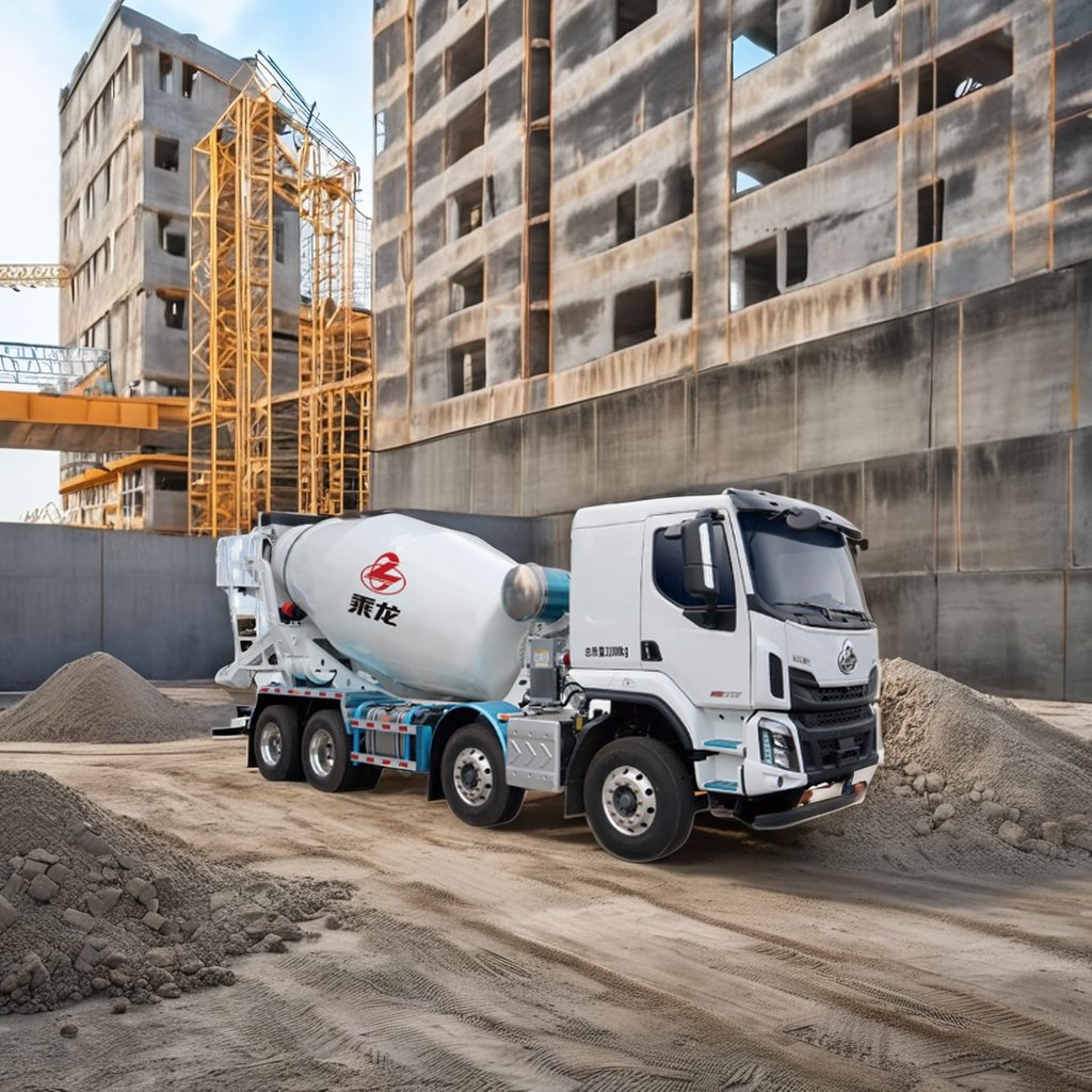 Cheng Long H5 11.6t Weight Concrete Mixer Truck Agitator Truck Commercial Truck Trailers With Agitator Feature