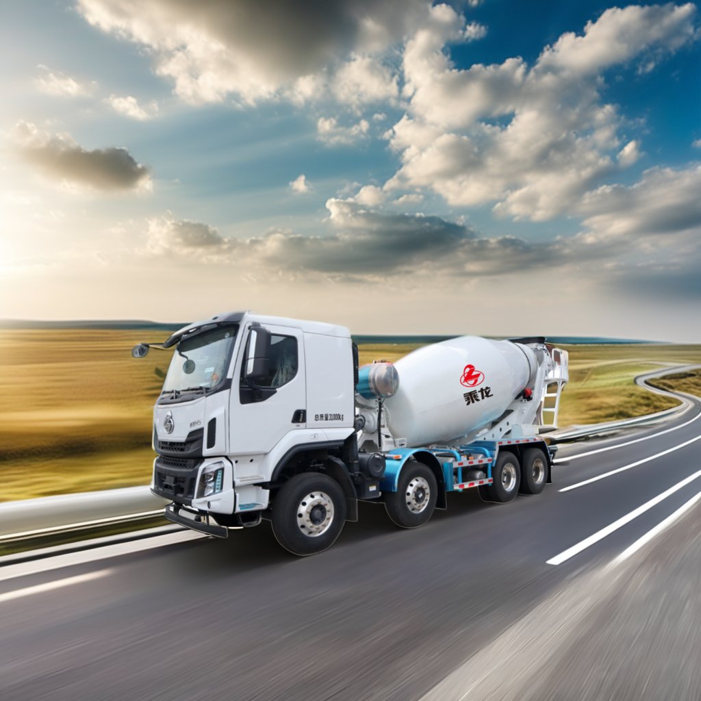 Cheng Long H5 11.6t Weight Concrete Mixer Truck Agitator Truck Commercial Truck Trailers With Agitator Feature