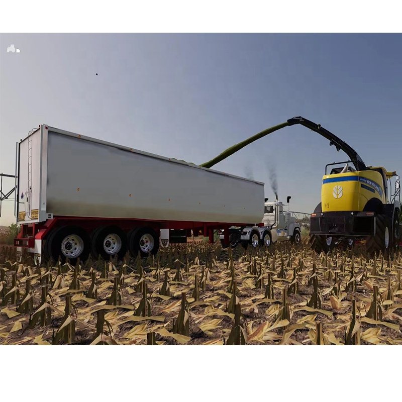 25cbm Hydraulic Cylinder Tri Axle U Type Tip Over AUSSIE Grain Transport DUMP Tippers Trailer