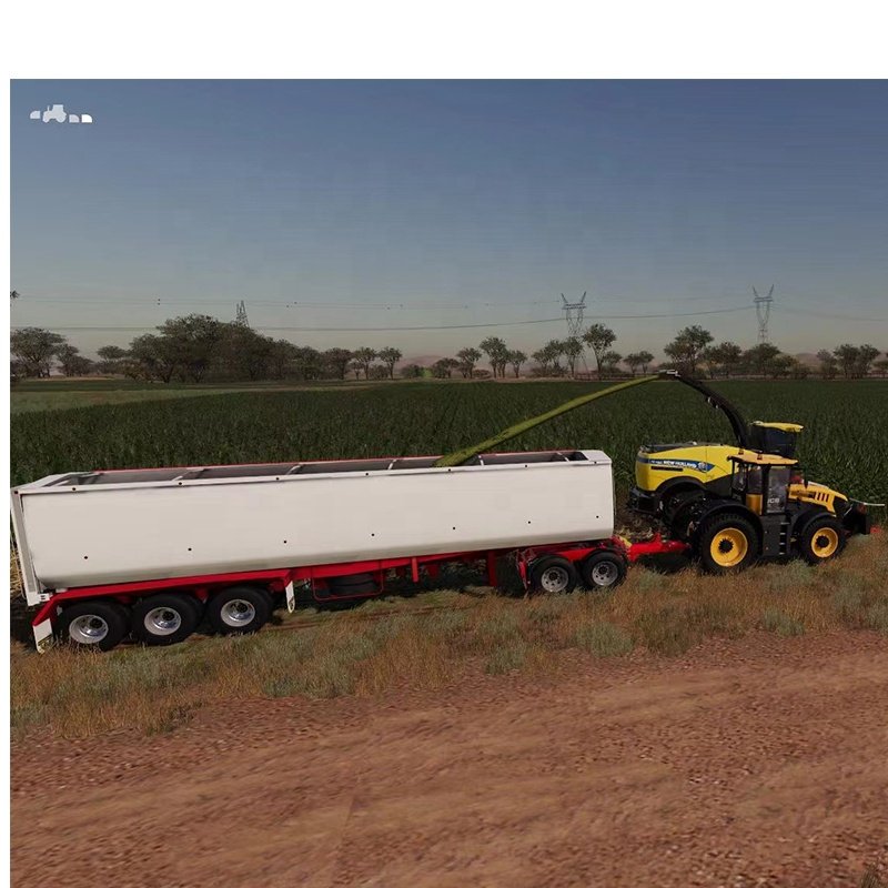 25cbm Hydraulic Cylinder Tri Axle U Type Tip Over AUSSIE Grain Transport DUMP Tippers Trailer