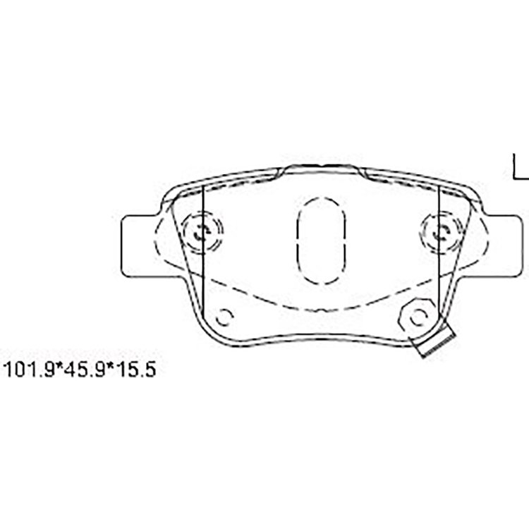 KD2749 Auto Parts Brake System Quality Front Brake Pads Production