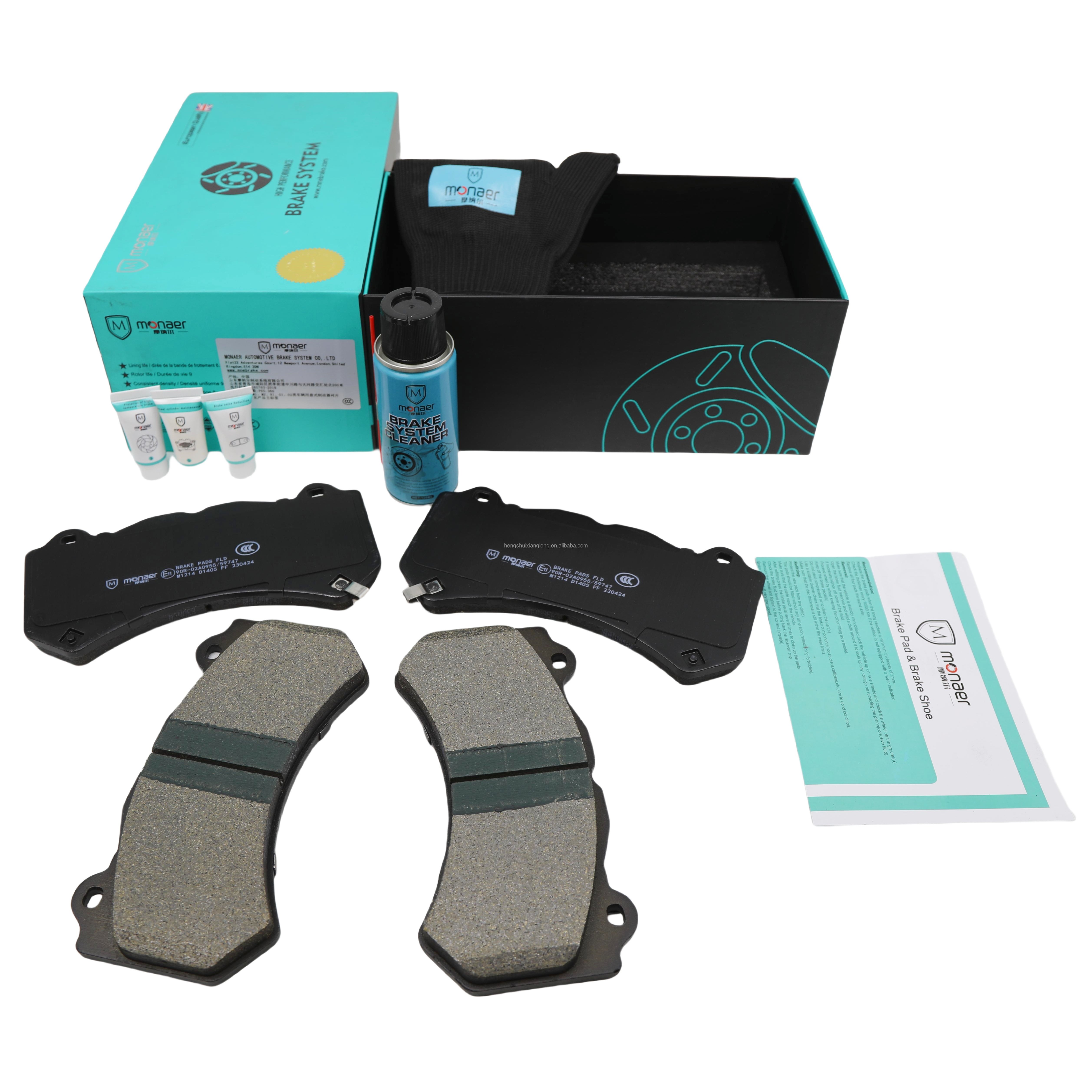 Auto Spare Parts Monaer High Quality D1405 Ceramic Front Axle Brake Pads for Jeep/NISSAN