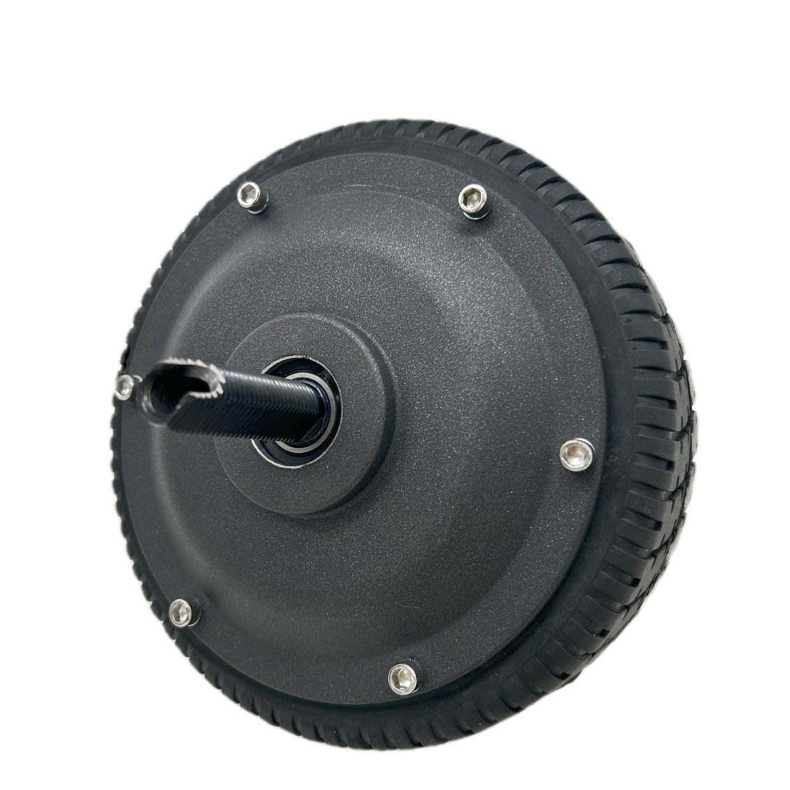 6 Inch Hub Motor Wheel Dual Shaft Bldc Motor for Wheelchair Robot Cart Wheelbarrow Trolley With Drum Brake