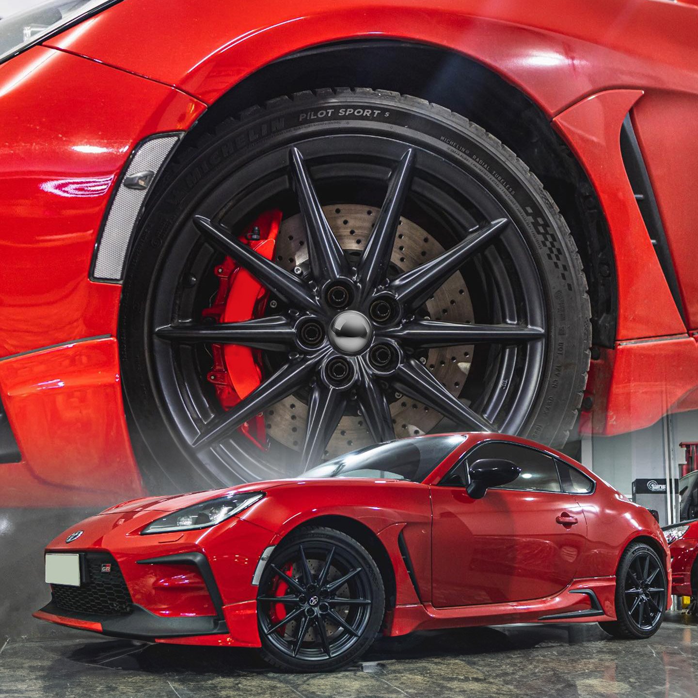 Customized logo Brake Caliper V6 Racing Brake Systems Brake Caliper Kits for toyota Gr86