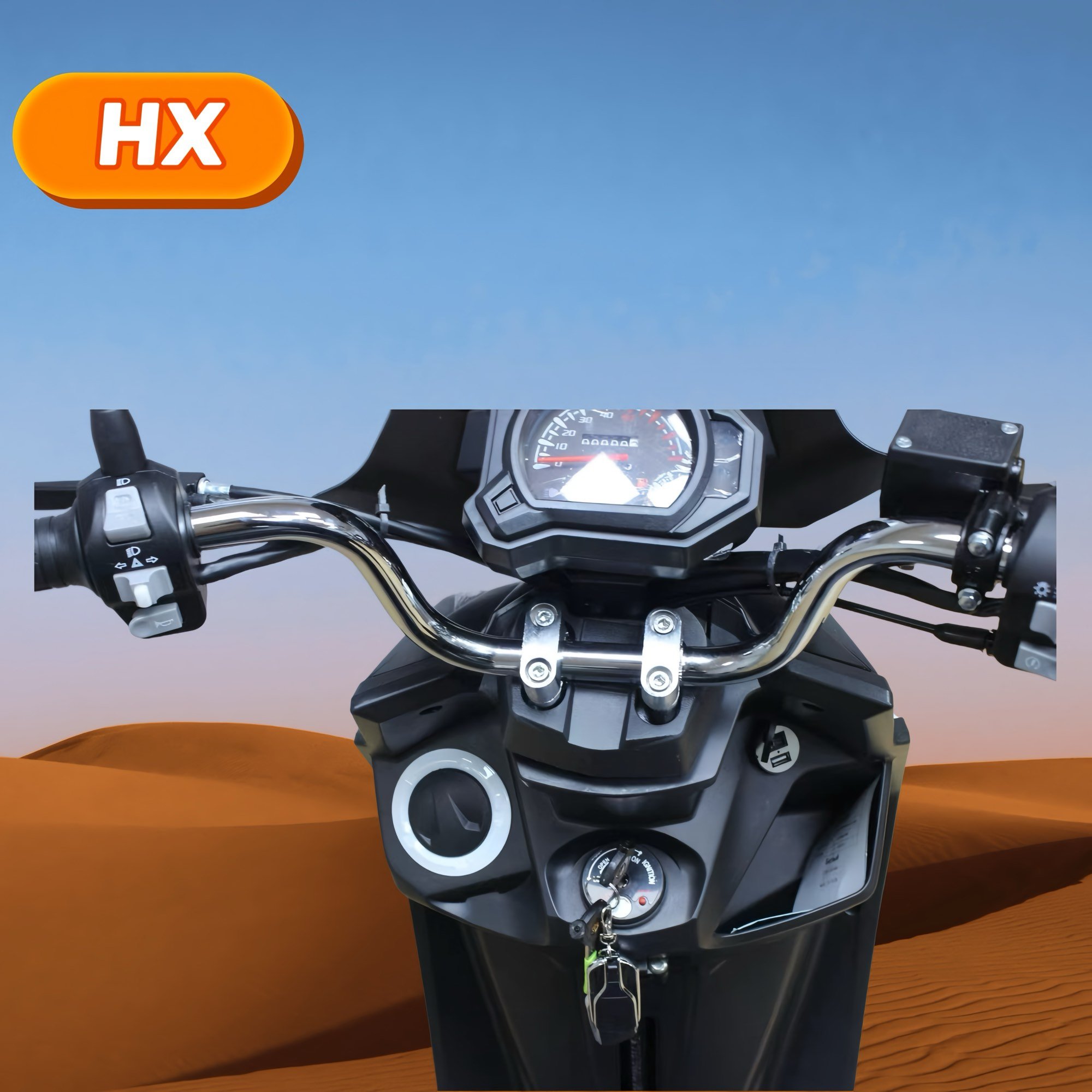 HX Factory125cc Gasoline Motorcycle Hot Selling Off-Road 80km/h Scooter 2 Aluminum Wheels Air Cooled Engine Scooter for Adults