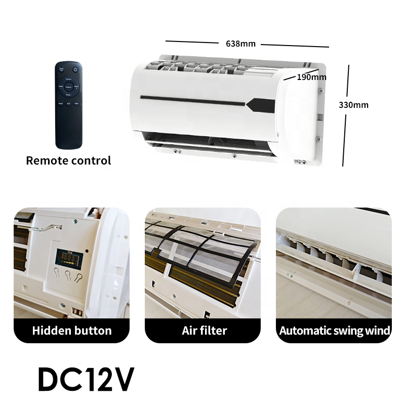 12V Split Electric Mini Parking Air Conditioner Cabin Cooling for Cars Trucks and Vans 24V Auto Parking Conditioner