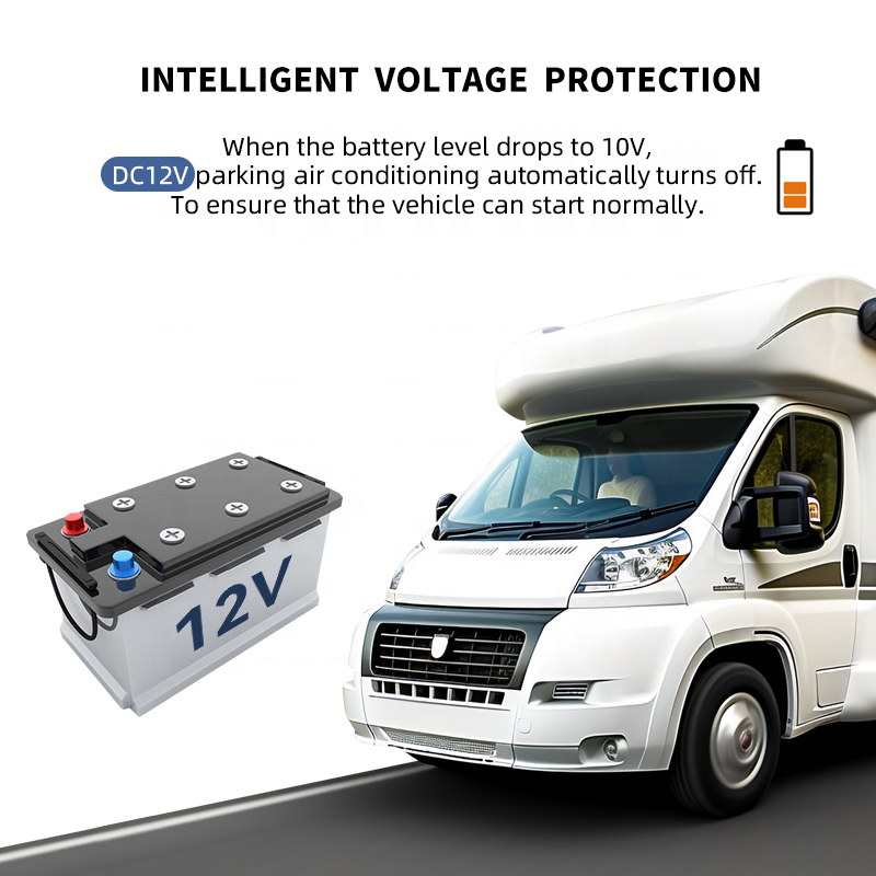 12V Split Electric Mini Parking Air Conditioner Cabin Cooling for Cars Trucks and Vans 24V Auto Parking Conditioner