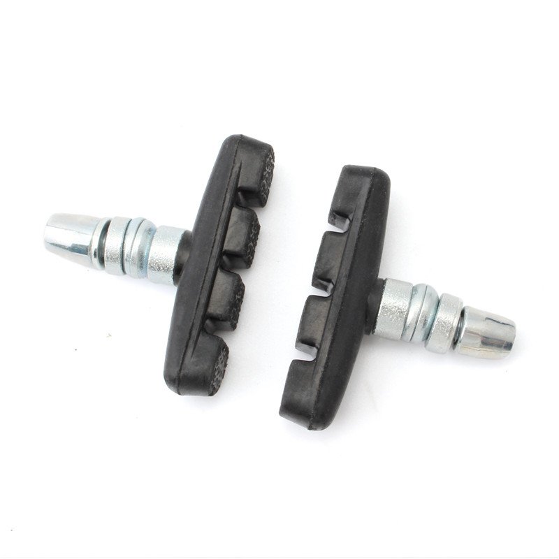 MUQZI 1 Pair Bike V-Brake Pads Mountain Road Bicycle Cycling Bike Braking Holder Shoes 54mm Rubber Blocks