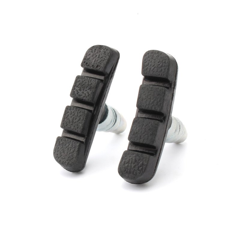 MUQZI 1 Pair Bike V-Brake Pads Mountain Road Bicycle Cycling Bike Braking Holder Shoes 54mm Rubber Blocks