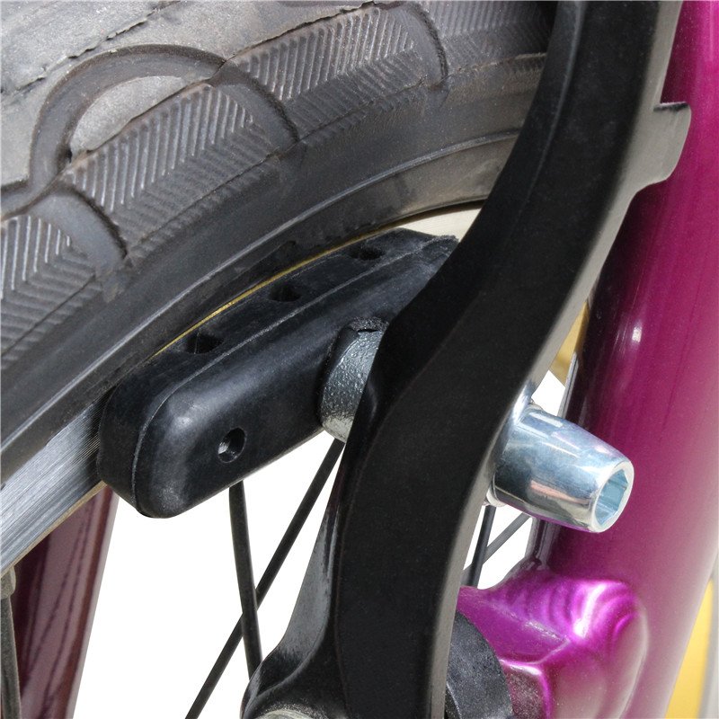 MUQZI 1 Pair Bike V-Brake Pads Mountain Road Bicycle Cycling Bike Braking Holder Shoes 54mm Rubber Blocks