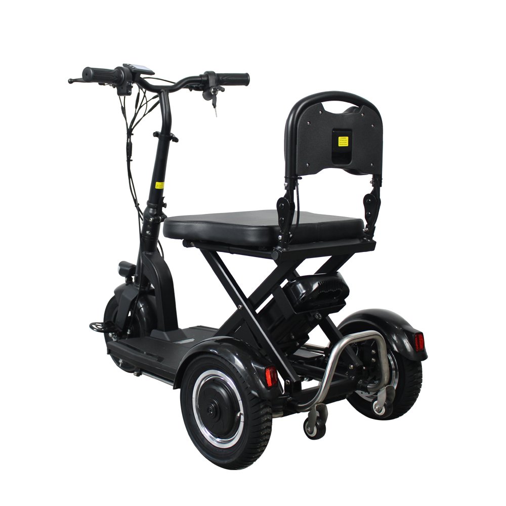 2024 NEW Mobility Scooter Trikes for Elderly or Disabled Adults 48V 300W Dual Motors 7.8Ah Li-battery Alloy Foldable Frame