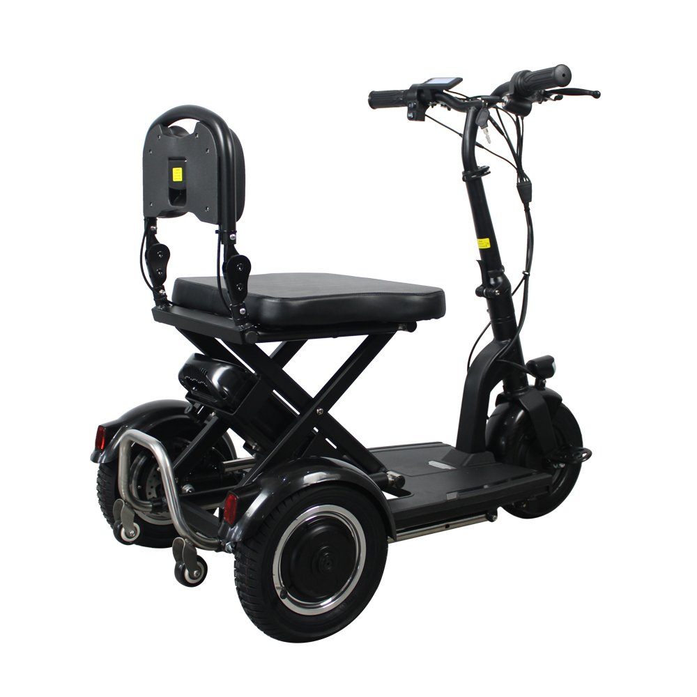 2024 NEW Mobility Scooter Trikes for Elderly or Disabled Adults 48V 300W Dual Motors 7.8Ah Li-battery Alloy Foldable Frame