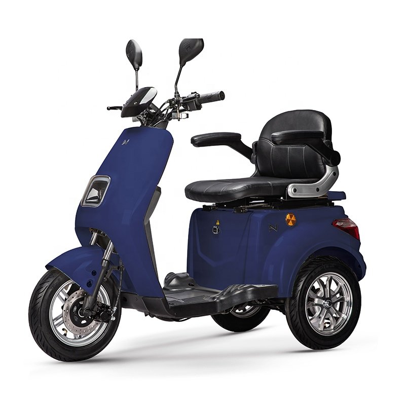Front Disc and Rear Drum Brake LED Light New Design Model Good Look Electric Tricycles 980W 48V24AH One Seat Adults OEM
