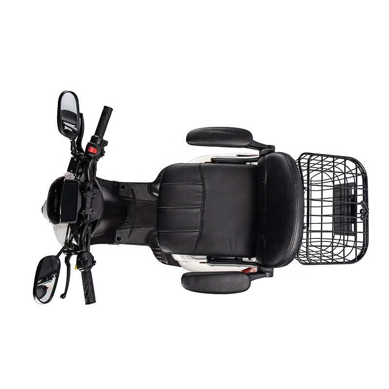 Front Disc and Rear Drum Brake LED Light New Design Model Good Look Electric Tricycles 980W 48V24AH One Seat Adults OEM