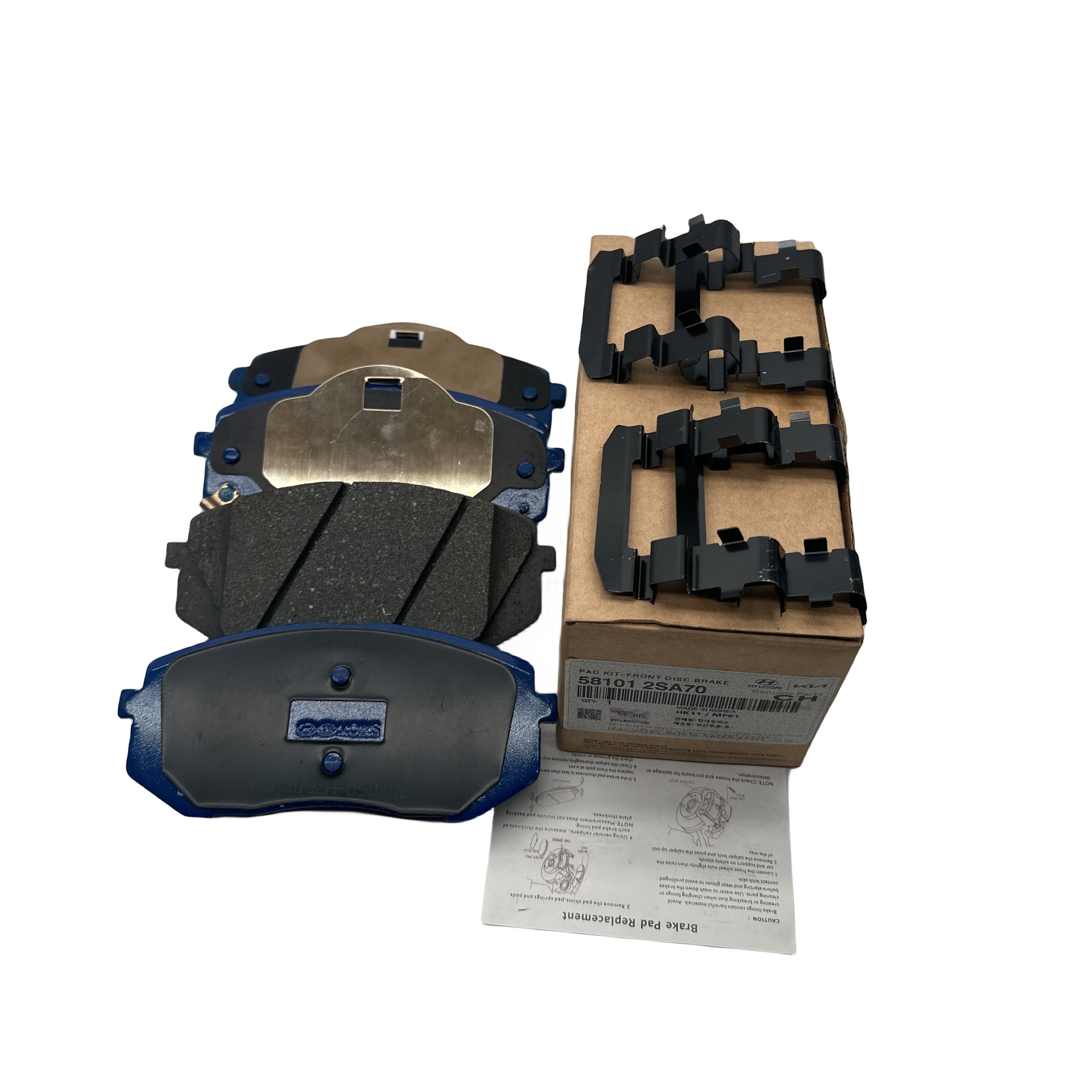58101-2SA70 High Quality Automotive Brake System Front Brake Pads Suitable for Korean Cars 581012SA70