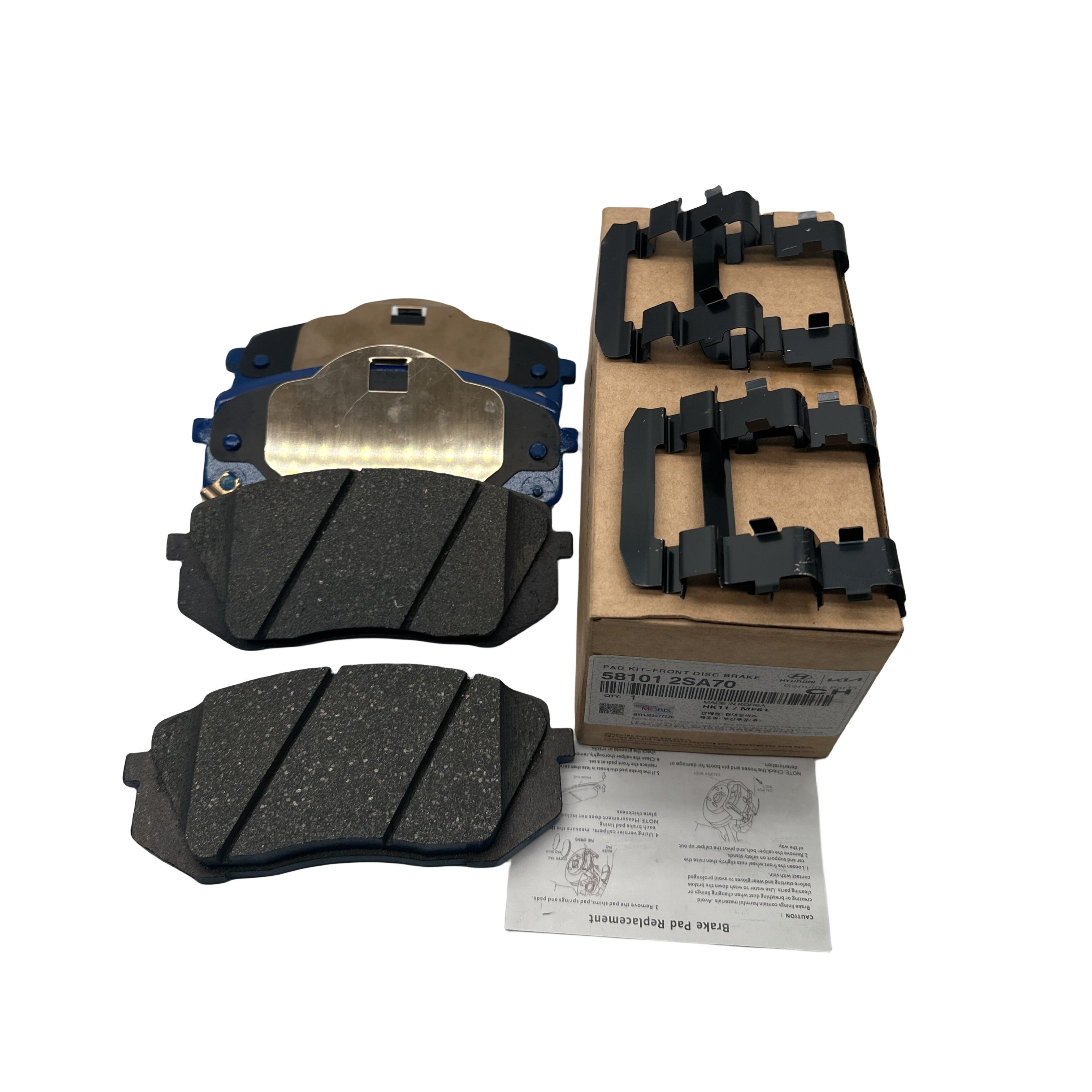 58101-2SA70 High Quality Automotive Brake System Front Brake Pads Suitable for Korean Cars 581012SA70