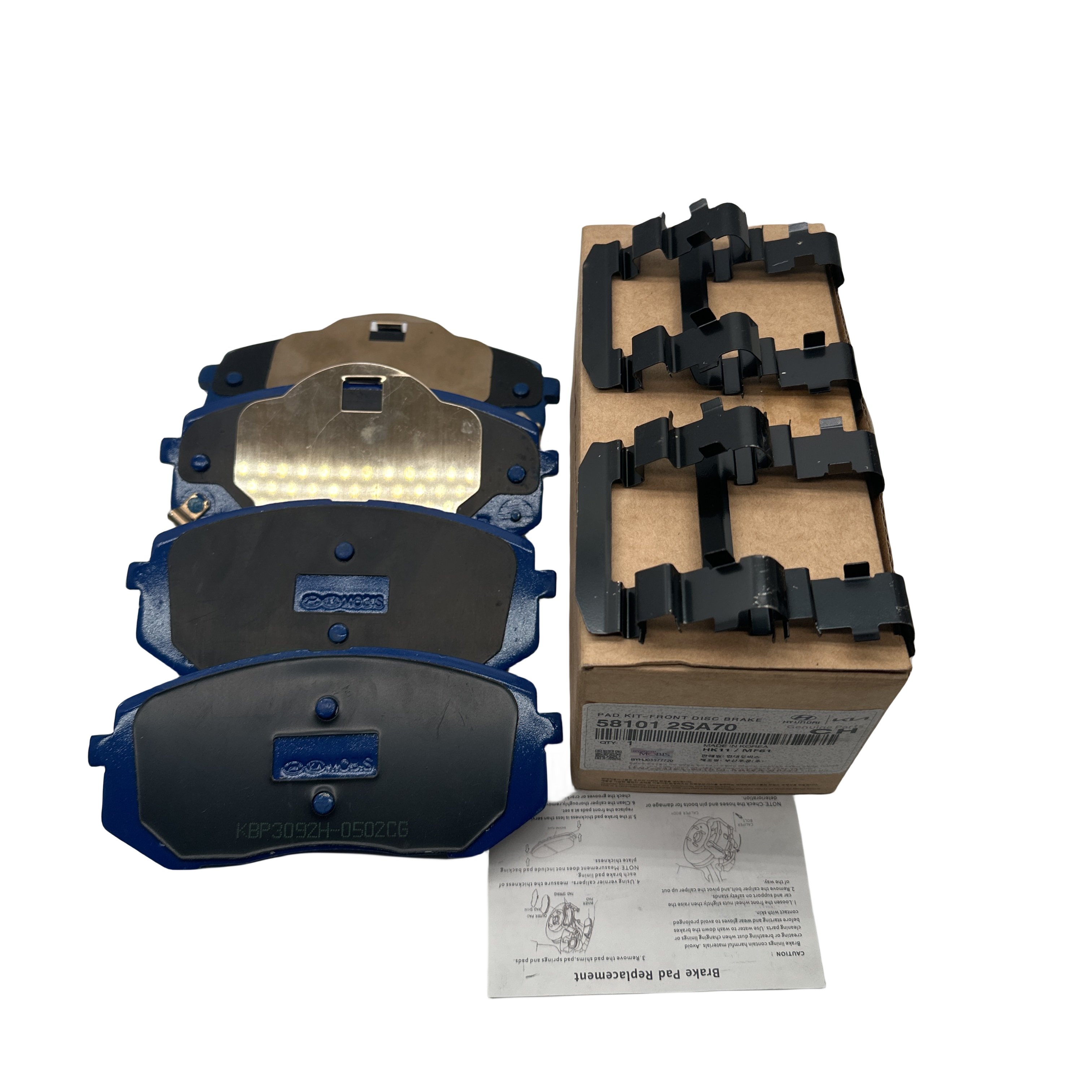 58101-2SA70 High Quality Automotive Brake System Front Brake Pads Suitable for Korean Cars 581012SA70