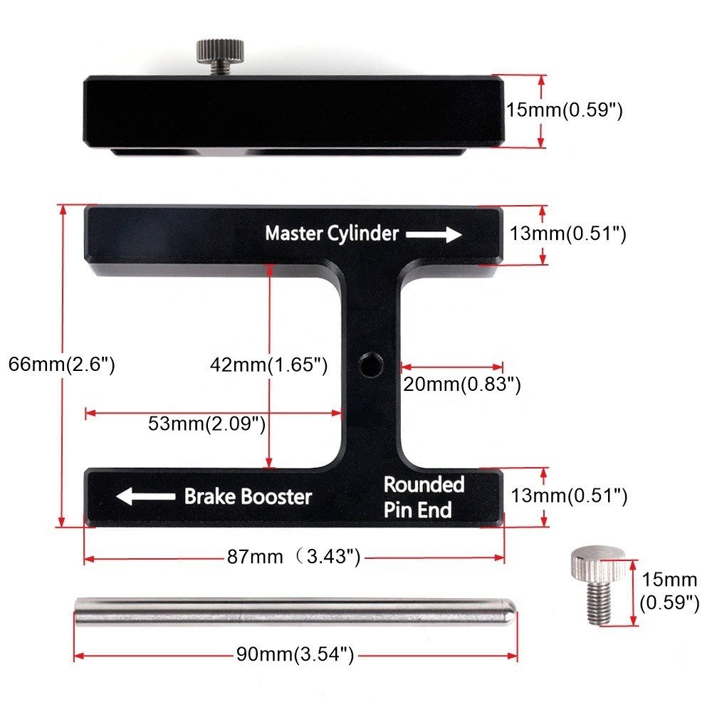 Power Brake Booster Cylinder PushRod Pin Adjustment Tool