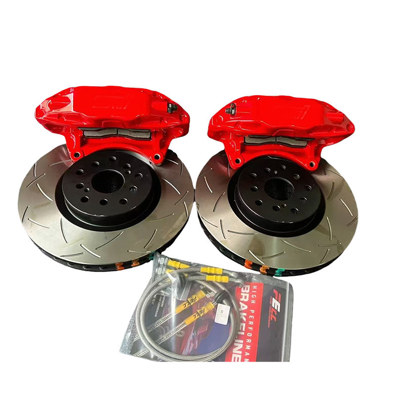 Original Straight up Racing 4 Pot Red Brake Calipers Kit for Toyota Camry Vellfire Alphard 20 30 Series Estimate Selica Noah
