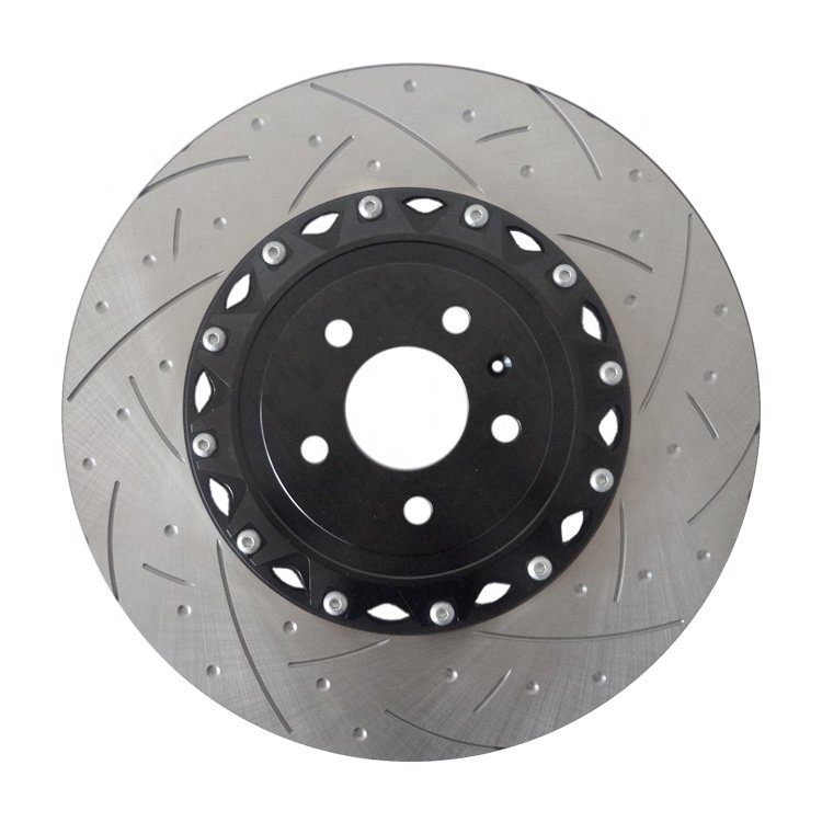 370X32MM 5000 Series Fully Assembled 2-Piece Clear Anodised T3 Brake Rotor for Audi TTRS 8J Brake Discs