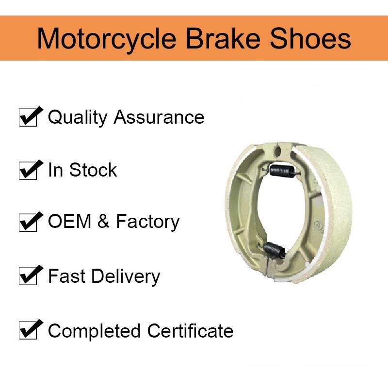 Production of Wear-Resistant Drum Brake Wagon 110 Brake Pads QJ125 Motorcycle Brake Shoes