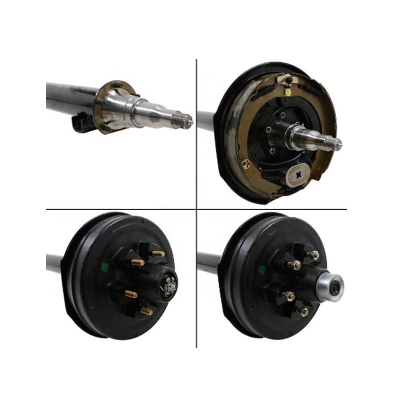 Hot Sale 6000 Lbs Trailer Electric Brake Axle With Double Eye Springs & U-bolt Kits