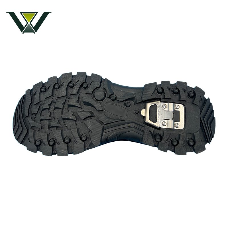 Jinjiang DK Latest Material All Terrain Steel Nail Grip Sole EVA+MD+RB Ice Brake Sole Outdoor Sport Shoes Outsole