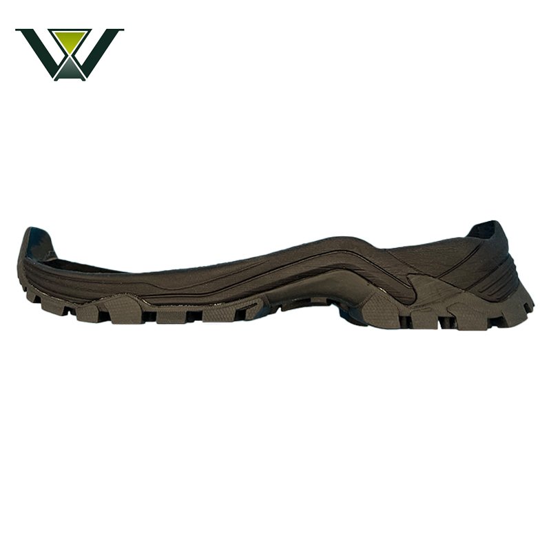 Jinjiang DK Latest Material All Terrain Steel Nail Grip Sole EVA+MD+RB Ice Brake Sole Outdoor Sport Shoes Outsole